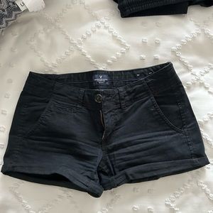 American eagle black shorts